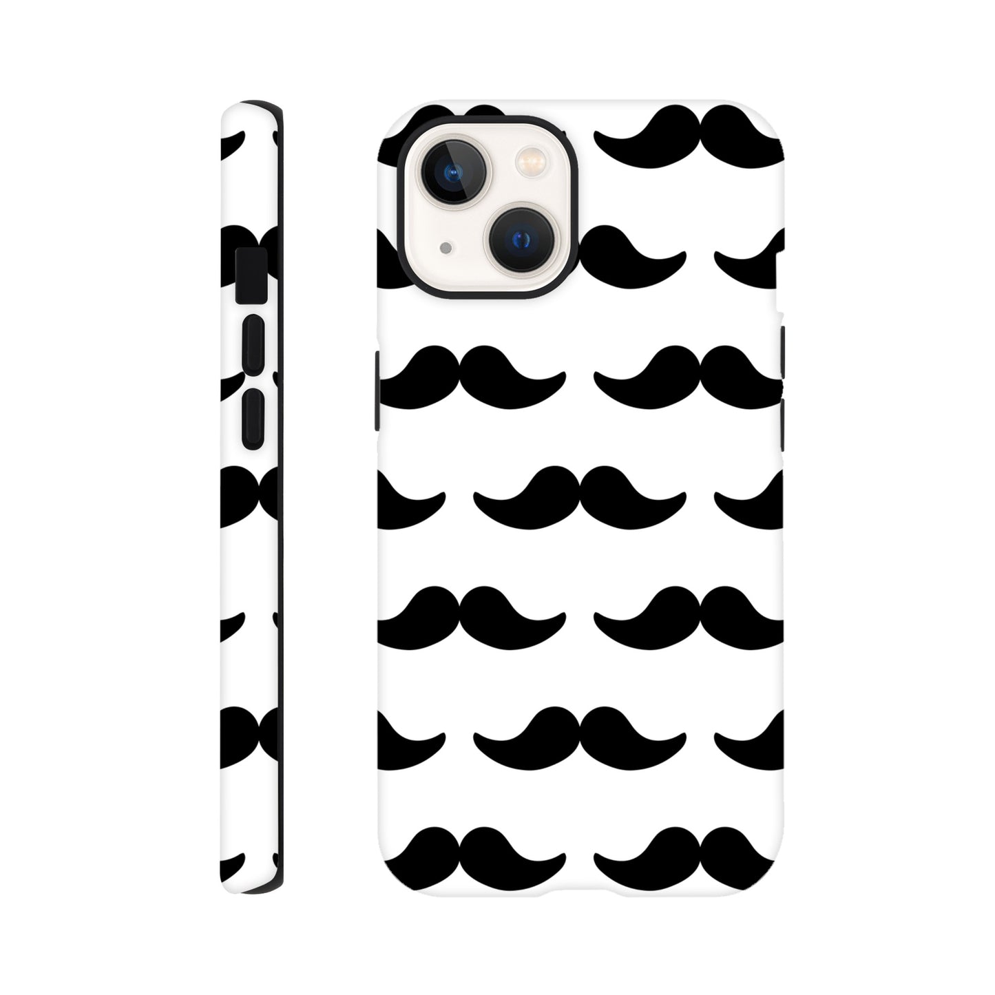 Moustache - Phone Tough Case iPhone 13 Phone Case Funny Globally Fulfilled