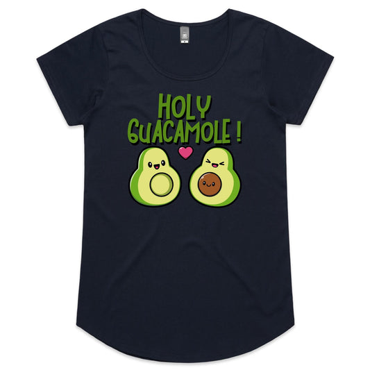 Holy Guacamole, Pregnant Avocado - Womens Scoop Neck T-Shirt