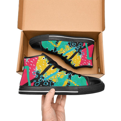 Bright And Colourful - Kids High Top Canvas Shoes Kids High Top Canvas Shoes Printed Offshore