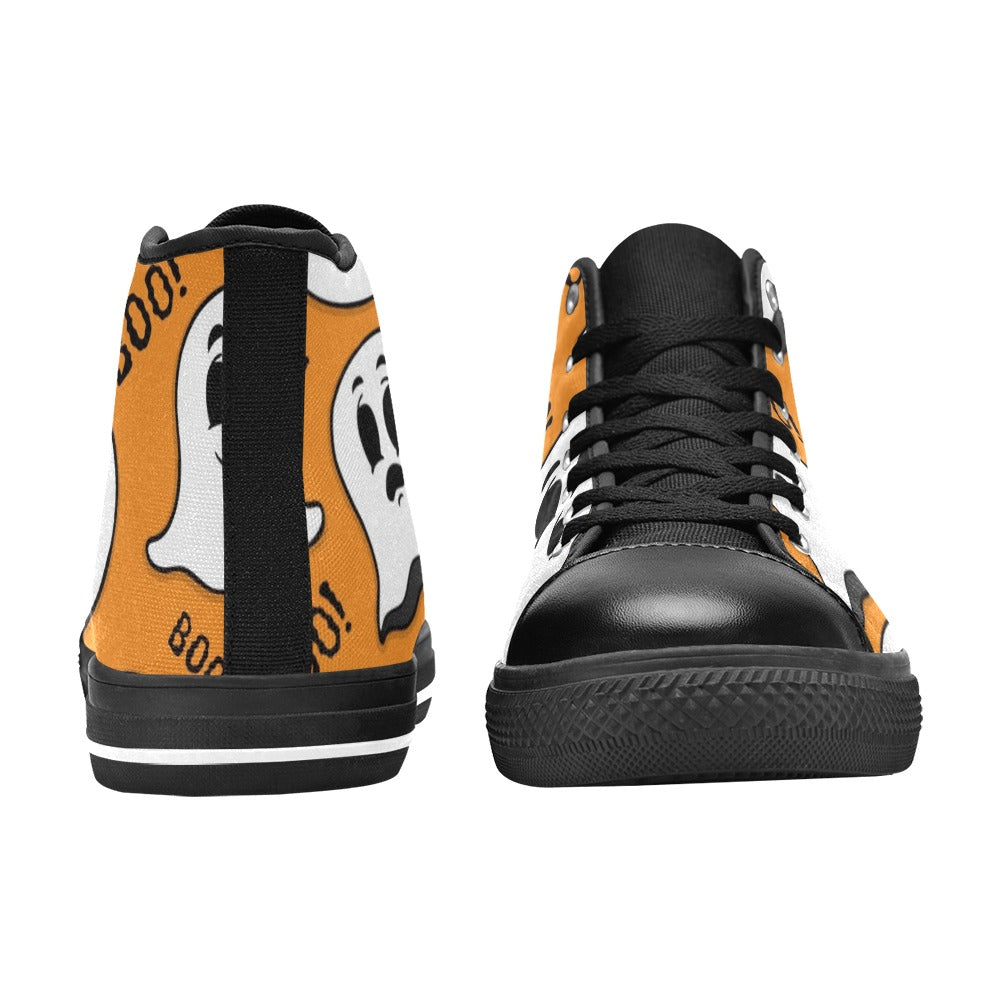 Ghost Boo - Men's High Top Canvas Shoes