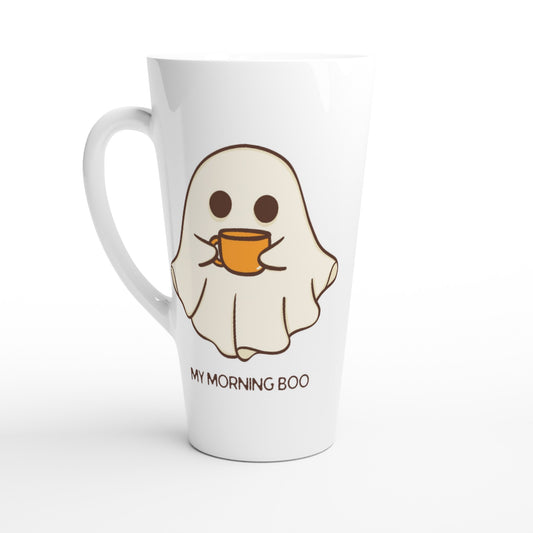 My Morning Boo - White Latte 17oz Ceramic Mug Default Title Latte Mug Coffee Sci Fi