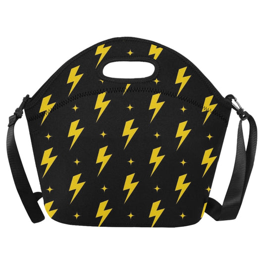 Yellow Lightning - Neoprene Lunch Bag/Large