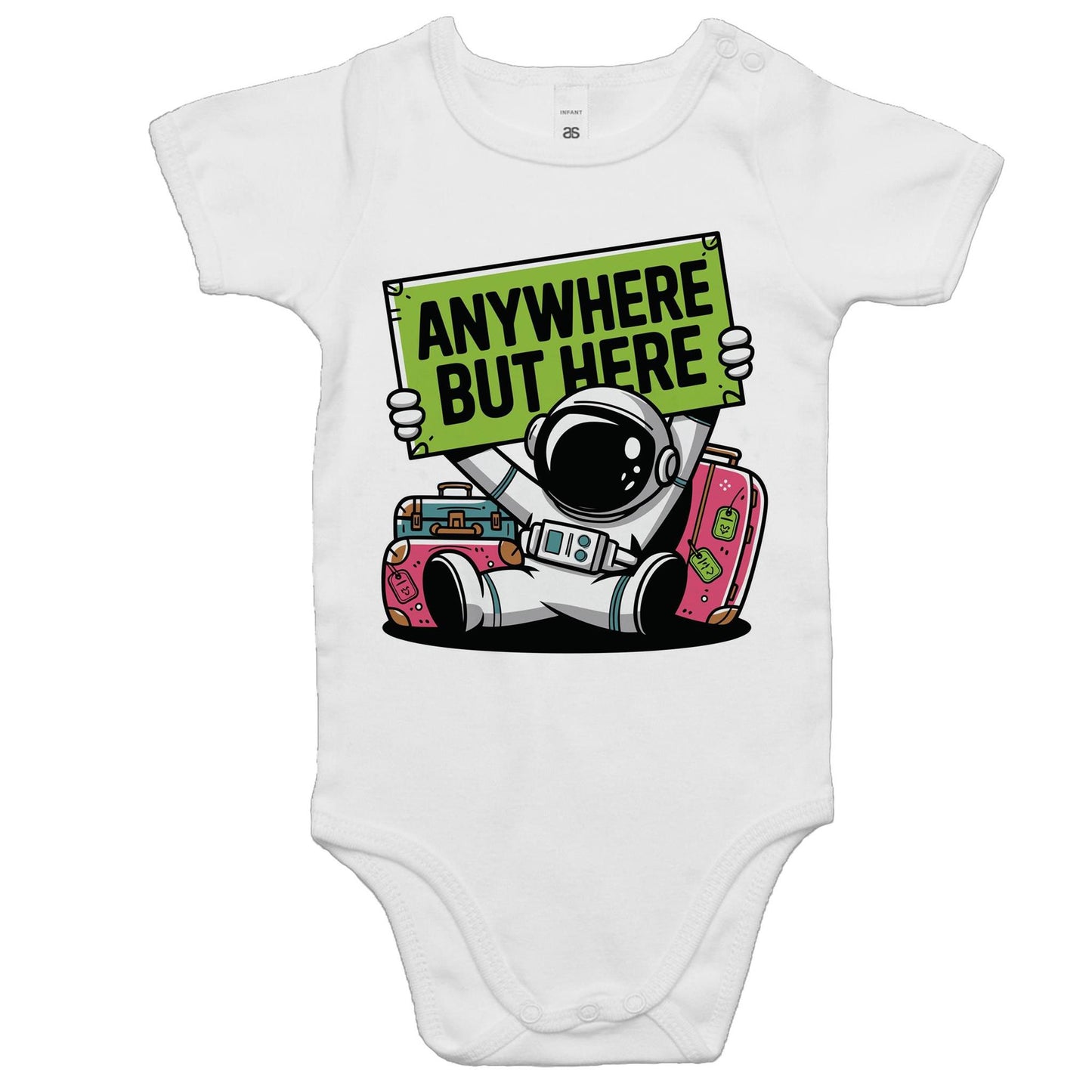 Astronaut, Anywhere But Here - Baby Bodysuit