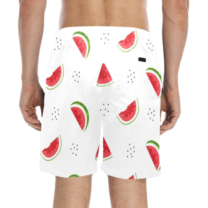 Watermelon - Men's Mid-Length Beach Shorts