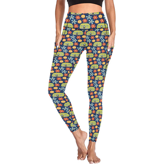 Hippy Caravan - Women's Leggings with Pockets