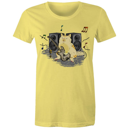 Cat Bass Player - Womens T-shirt