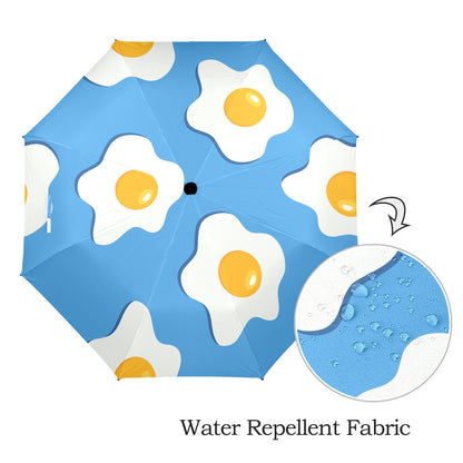 Fried Eggs - Semi-Automatic Foldable Umbrella