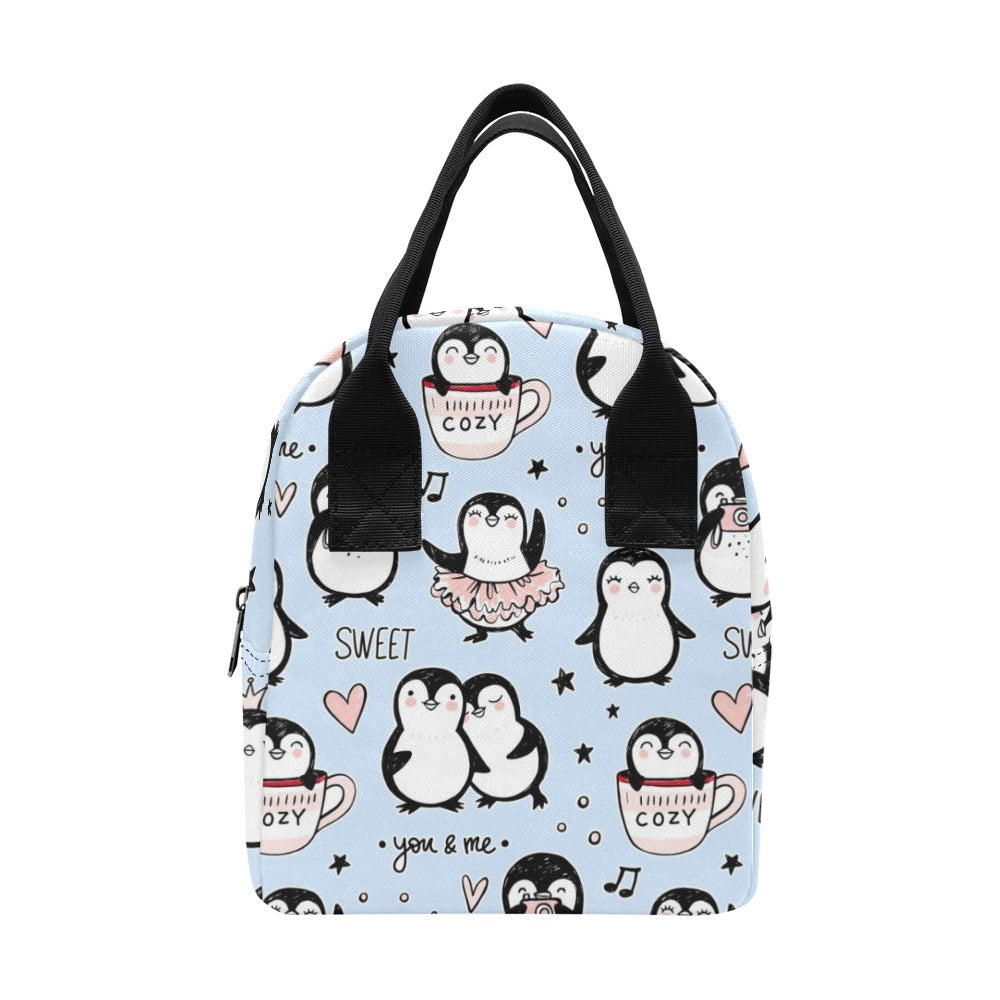 Penguin Love - Zipper Lunch Bag