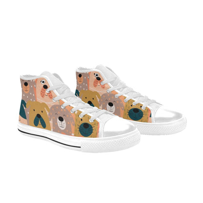 Lots Of Dogs - Women's High Top Canvas Shoes