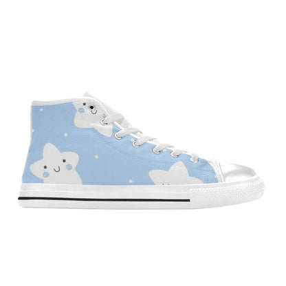 Happy Stars - Kids' High Top Canvas Shoes