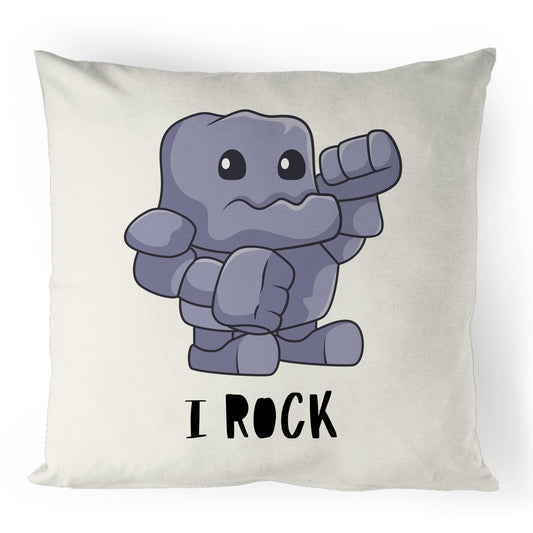 I Rock - 100% Linen Cushion Cover Default Title Linen Cushion Cover Music