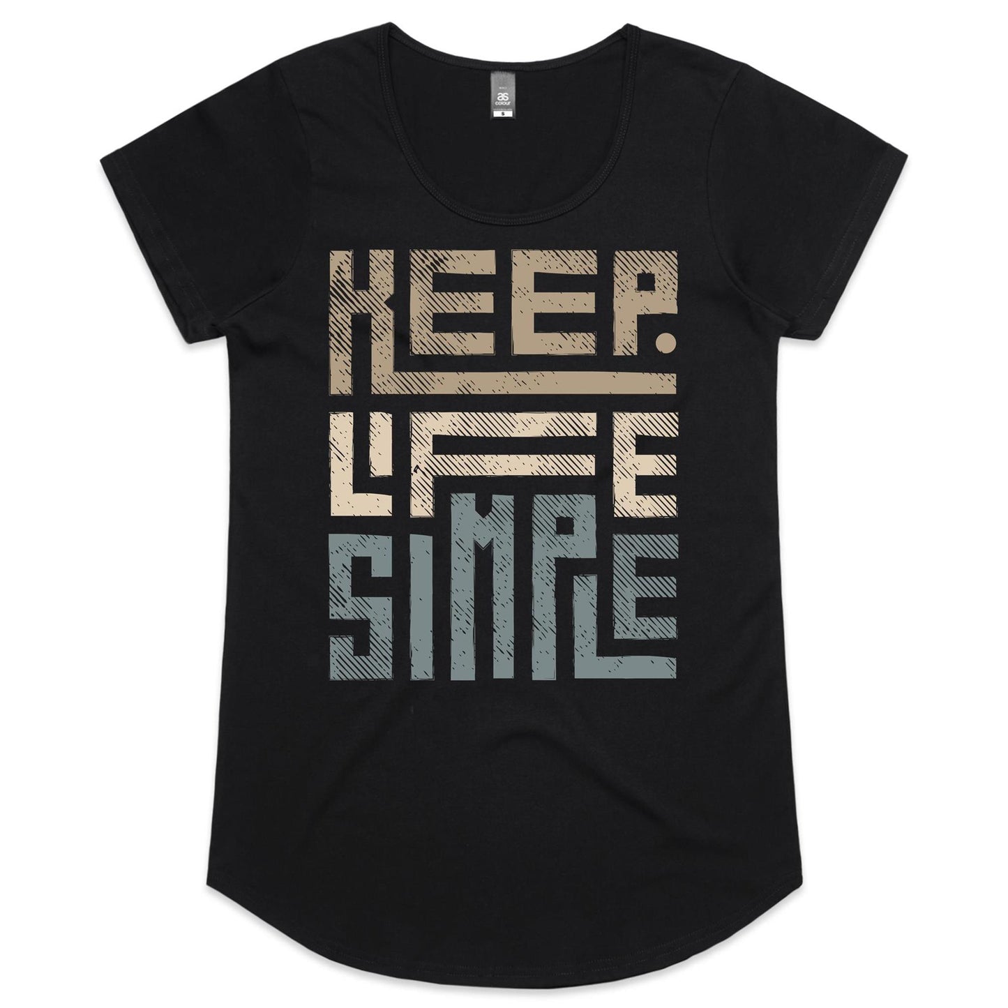 Keep Life Simple - Womens Scoop Neck T-Shirt