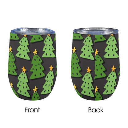 Christmas Trees - 12oz Wine Tumbler