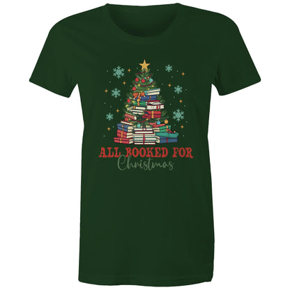 All Booked For Christmas - Womens T-shirt