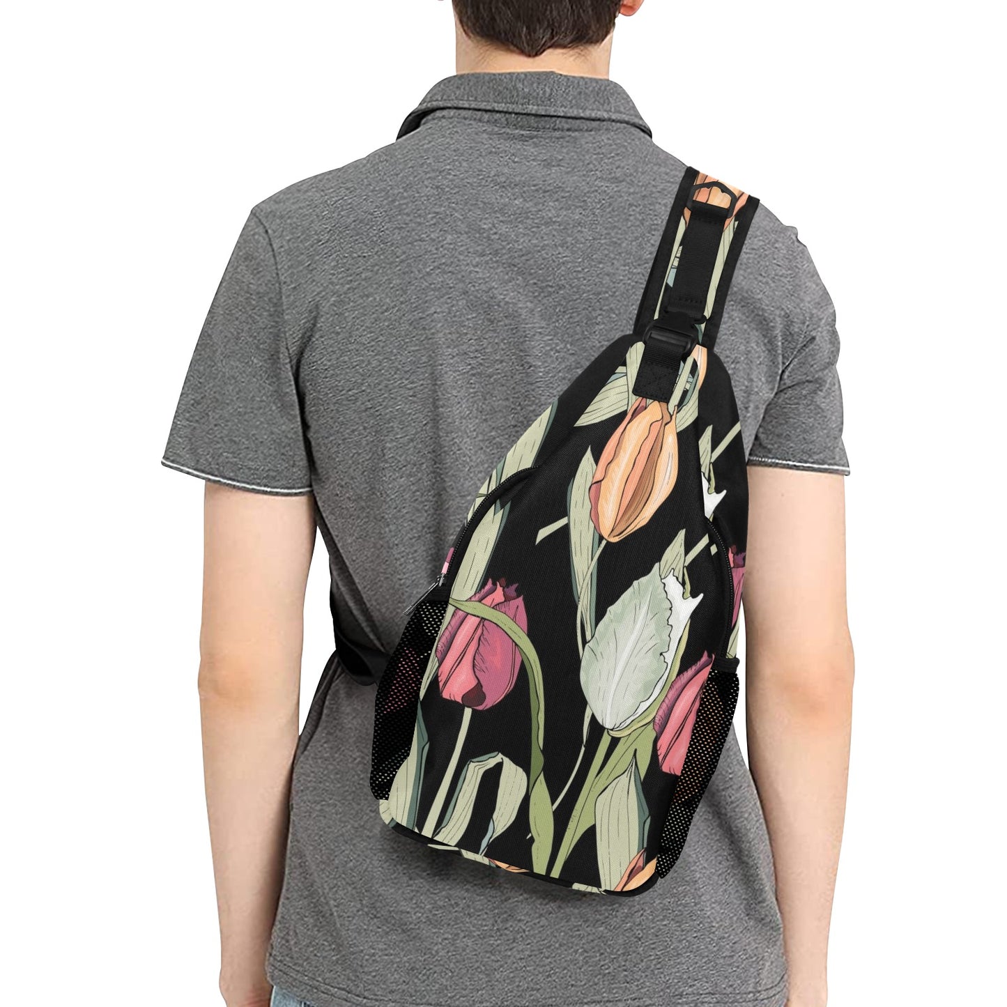 Tulips - Cross-Body Chest Bag Cross-Body Chest Bag Printed Offshore