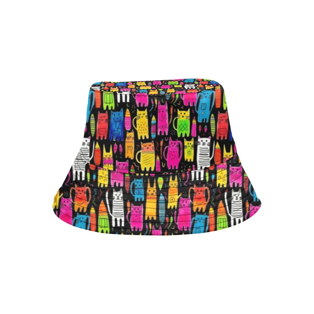 Colourful Cats - Mens Bucket Hat