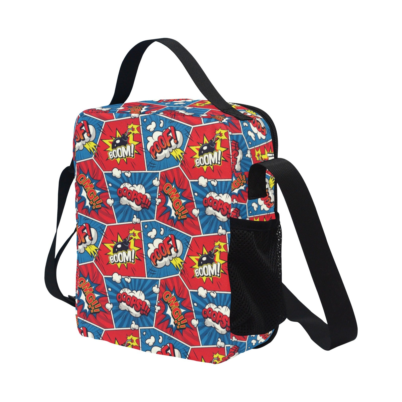 Comic Book Pop - Crossbody Lunch Bag for Kids Kids Crossbody Lunch Bag