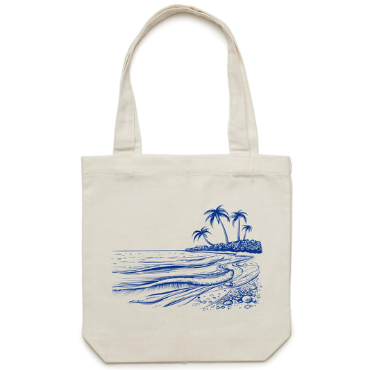 Surf Beach - Canvas Tote Bag Default Title Tote Bag Summer Surf