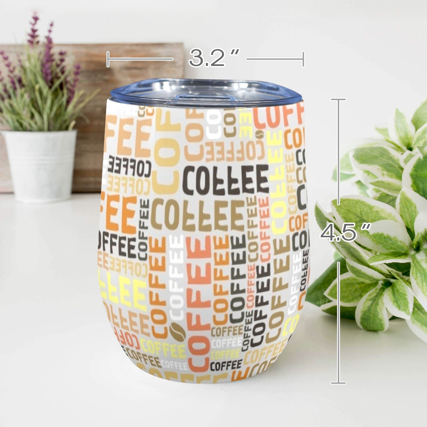 Coffee - 12oz Wine Tumbler 12oz Wine Tumbler Coffee Printed Offshore