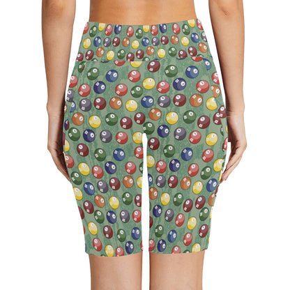 Pool Balls - Women's Bike Shorts Womens Bike Shorts Games Printed Offshore