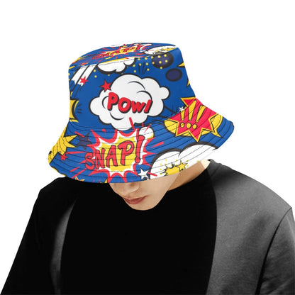 Blue Comic Book - Mens Bucket Hat