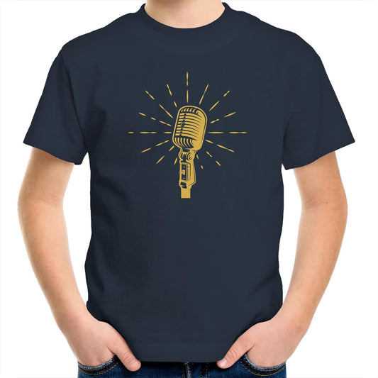 Retro Microphone - Kids Youth T-Shirt