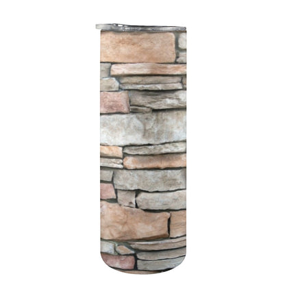 Stone Wall - 20oz Tall Skinny Tumbler with Lid and Straw