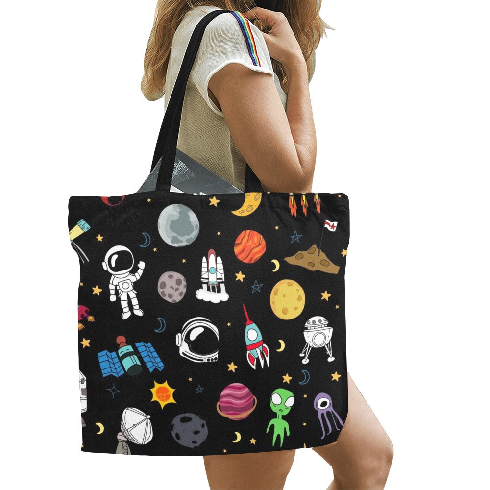 Kids Space - Full Print Canvas Tote Bag Full Print Canvas Tote Bag Printed Offshore