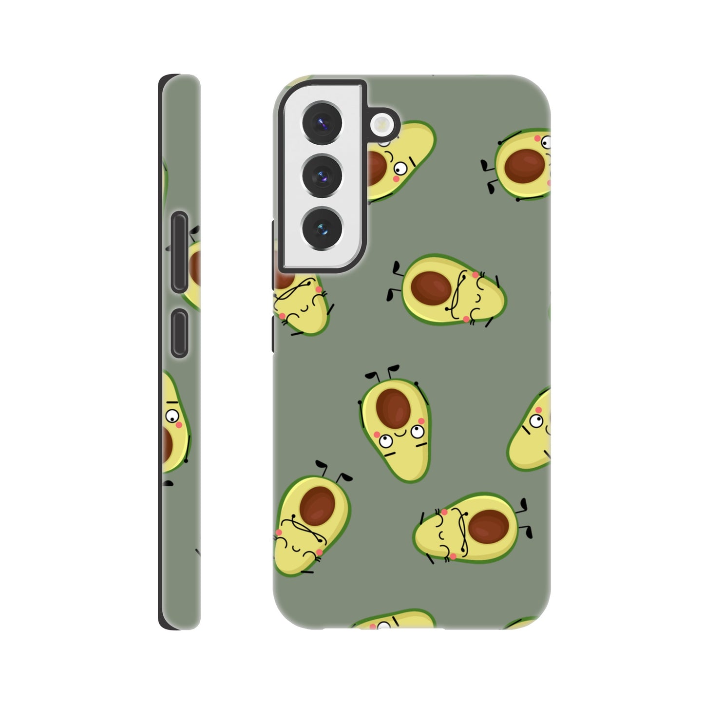 Avocado Characters - Phone Tough Case Galaxy S22 Phone Case food Globally Fulfilled