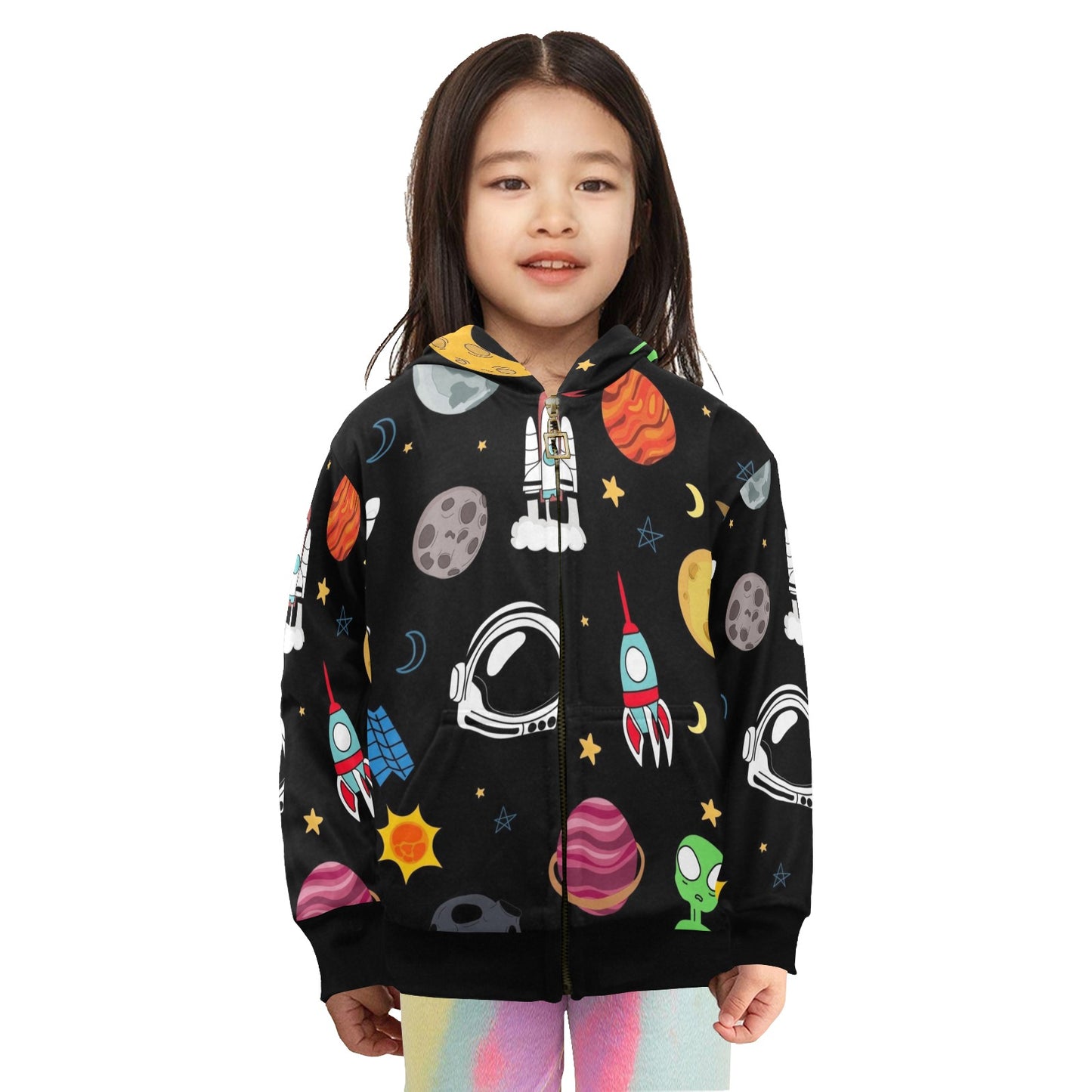 Kids Space - Junior Girls Zip Up Hoodie