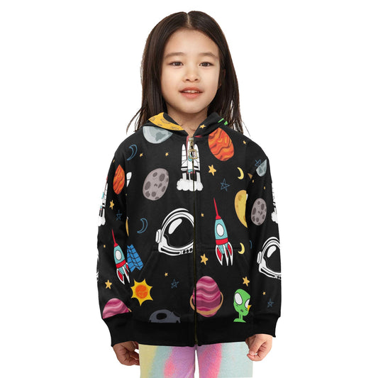 Kids Space - Junior Girls Zip Up Hoodie