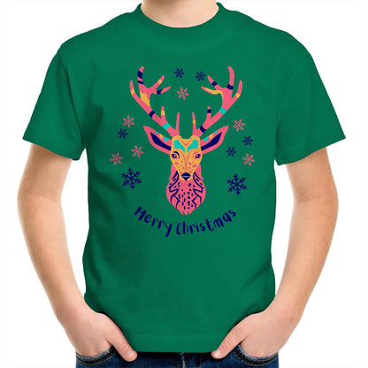 Christmas Deer - Kids Youth T-Shirt