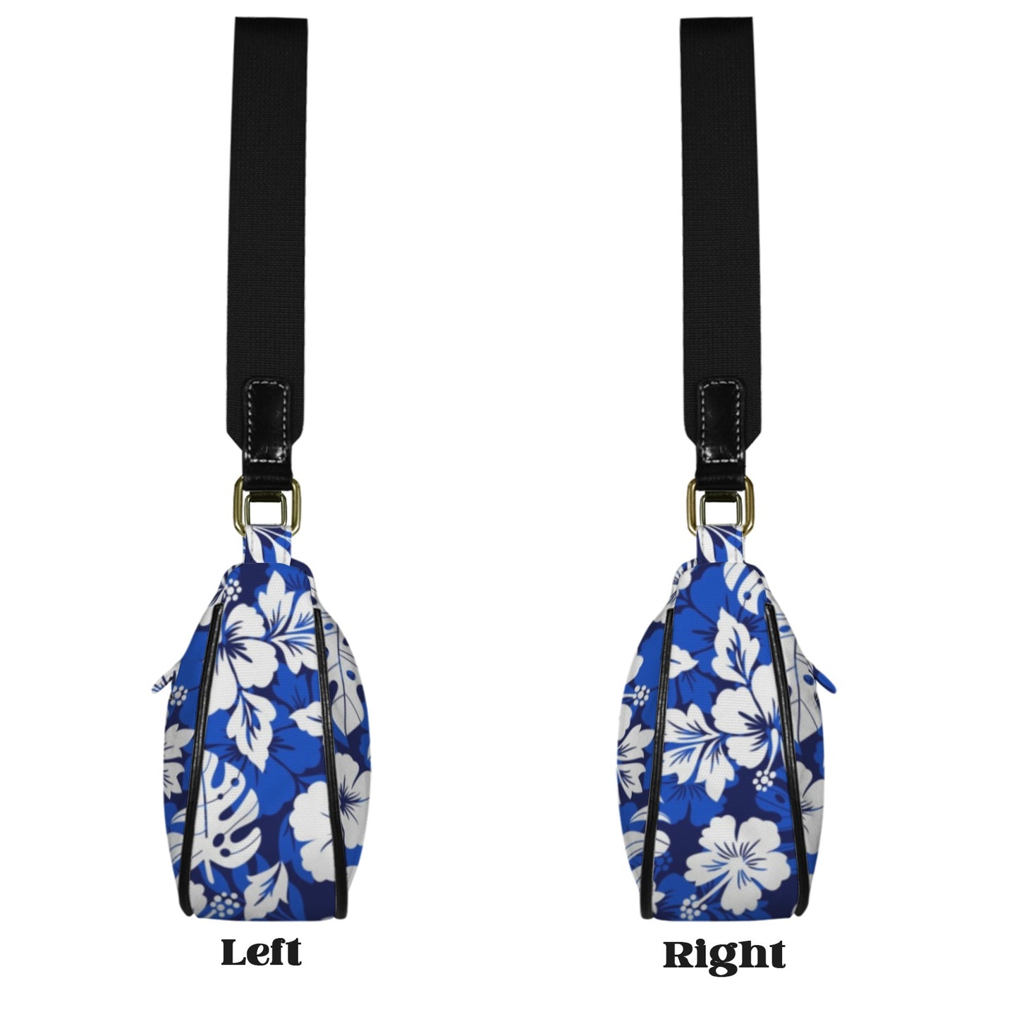 Blue Hawaiian Floral - Small Shoulder Bag