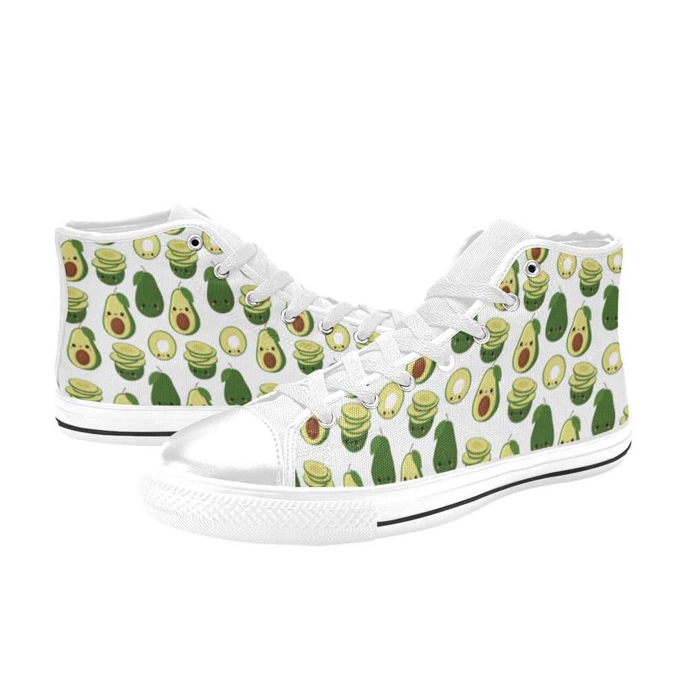 Cute Avocados - Women's High Top Canvas Shoes