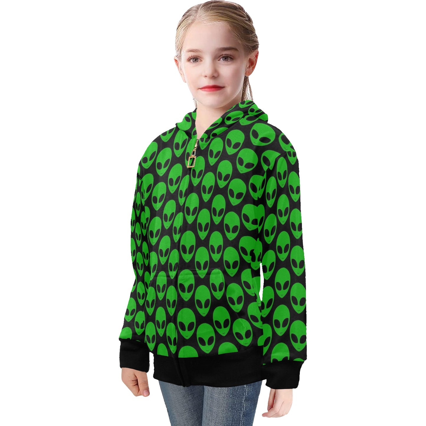 Aliens - Senior Girls Zip Up Hoodie