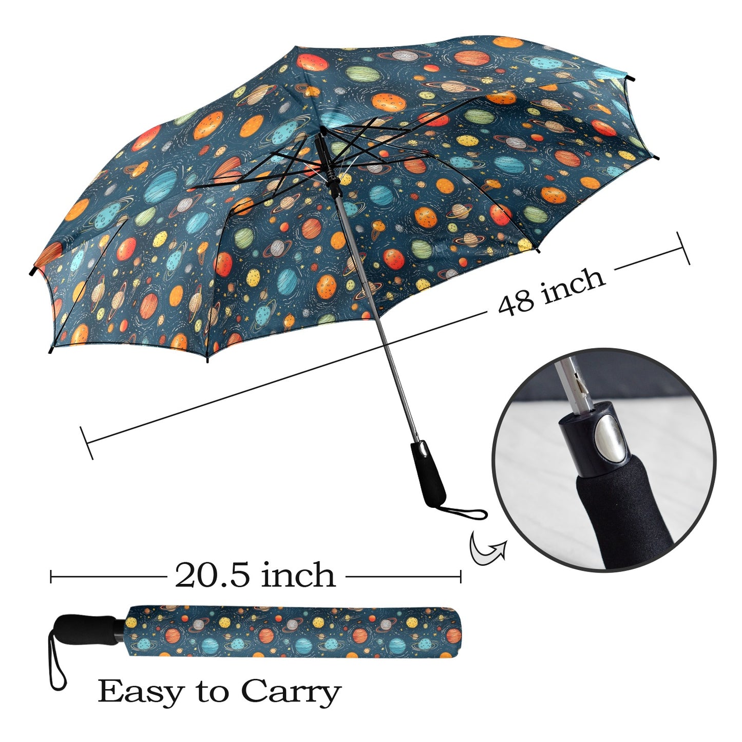 Galaxy - Semi-Automatic Foldable Umbrella