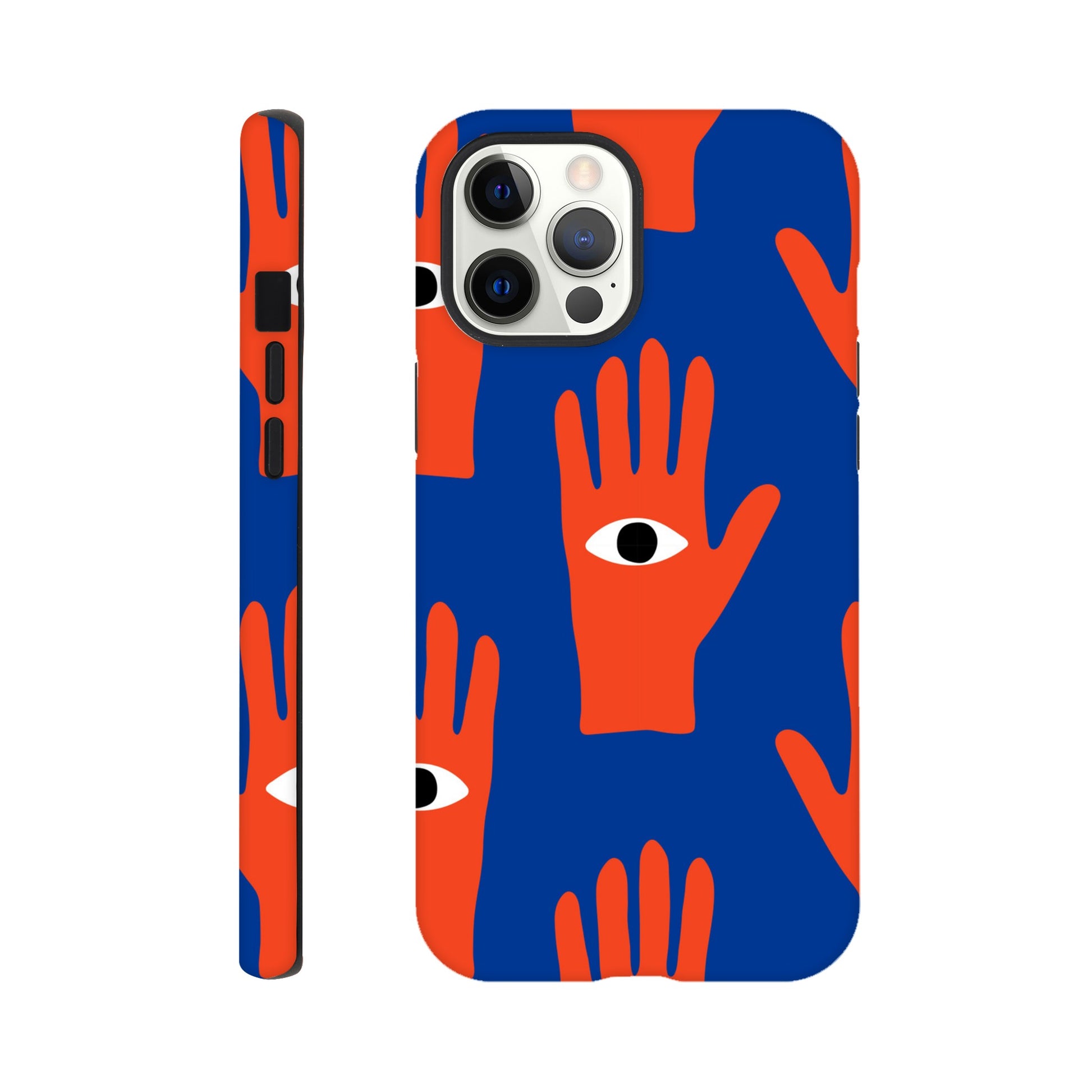 Hand Eyes - Phone Tough Case iPhone 12 Pro Max Phone Case Globally Fulfilled