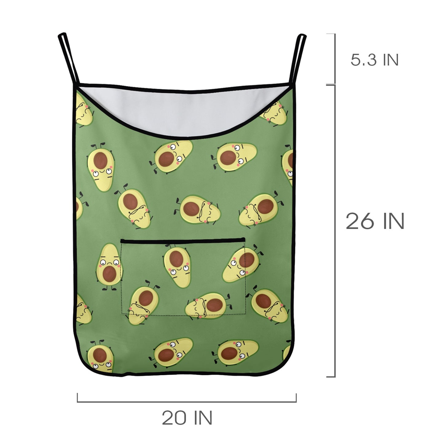 Avocado Characters - Hanging Laundry Bag