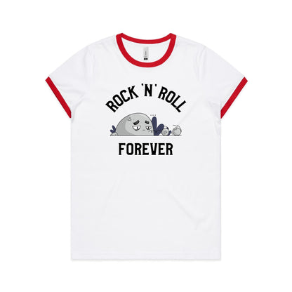 Rock And Roll Forever - Women's Ringer Tee