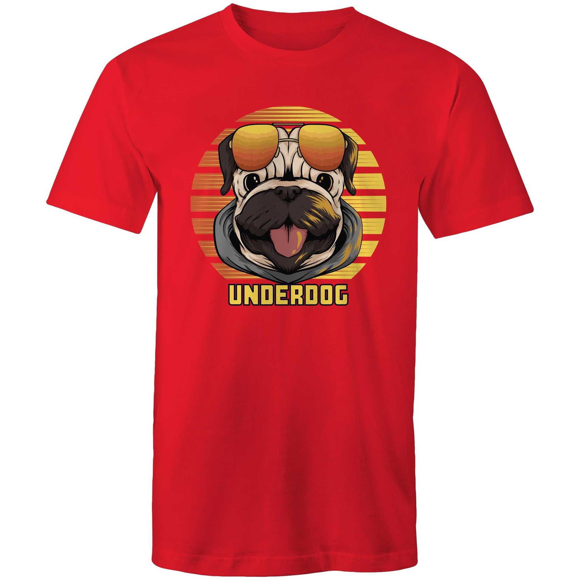 Underdog - Mens T-Shirt Red Mens T-shirt animal