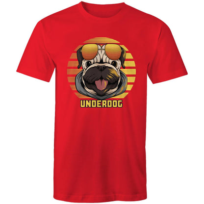 Underdog - Mens T-Shirt Red Mens T-shirt animal