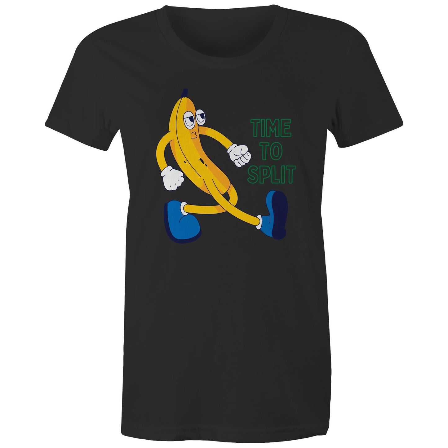 Banana, Time To Split - Womens T-shirt