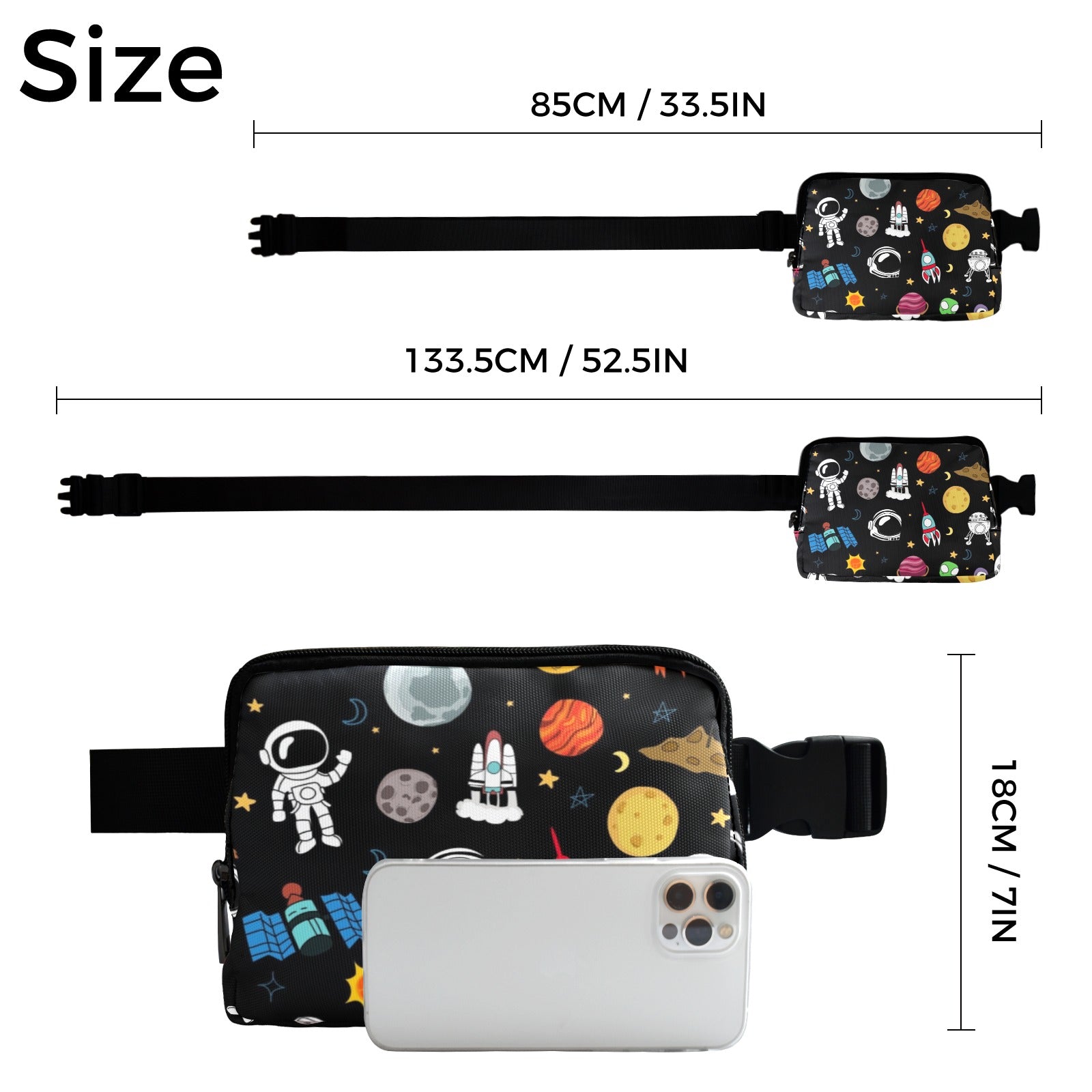 Kids Space - Belt Bag Belt Bag Printed Offshore Space