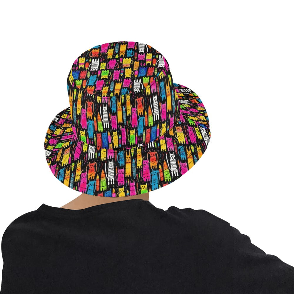 Colourful Cats - Mens Bucket Hat