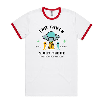 The Truth Is Out There, Alien, UFO - Staple Ringer Tee