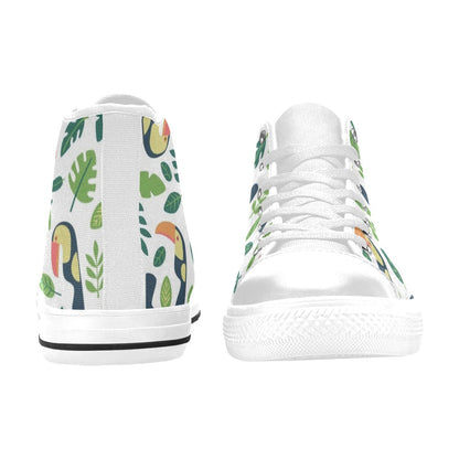 Toucans - Men's High Top Canvas Shoes