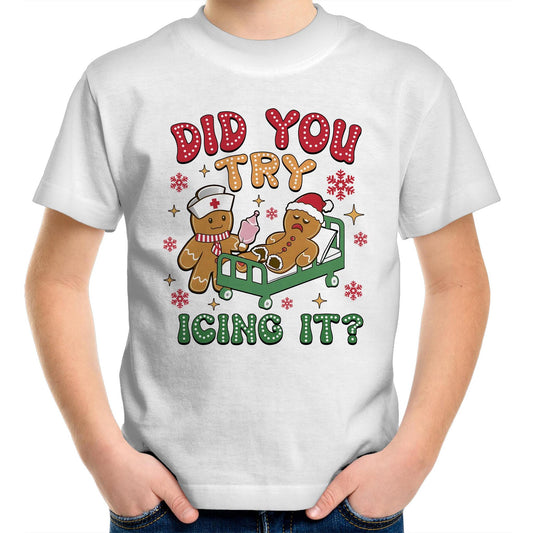 Funny Gingerbread, Did You Try Icing It - Kids Youth T-Shirt