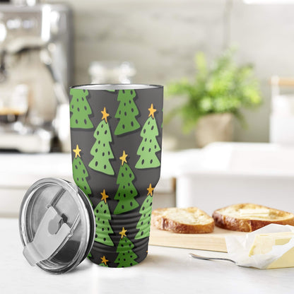 Christmas Trees - 30oz Insulated Stainless Steel Mobile Tumbler