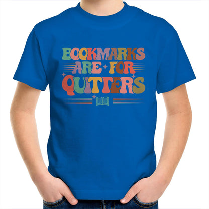 Bookmarks Are For Quitters - Kids Youth T-Shirt