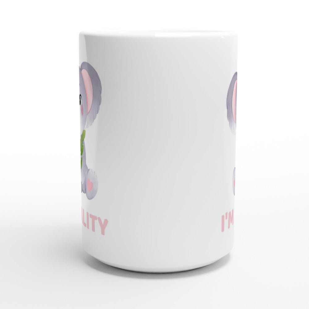 I'm Koality - White 15oz Ceramic Mug 15 oz Mug animal Globally Fulfilled